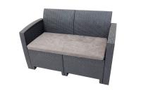 Arizona b:rattan, Диван двухместный, антрацит (2-х местная подушка)