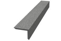 Уголок ДПК для террасной доски NauticPrime, 60*40*2900мм, темно-серый