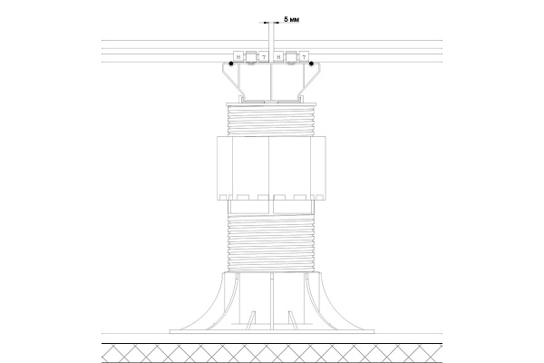 Лага Алюминий HILST JOIST стыковочная PRO MAX 100*40*4000 мм