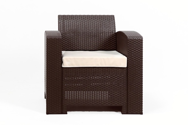 Rattan premium, комплект из 2-х кресел в цвете венге с подушками